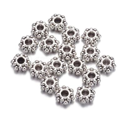 Tibetan Style Flower Spacer Beads X-AA0528-1