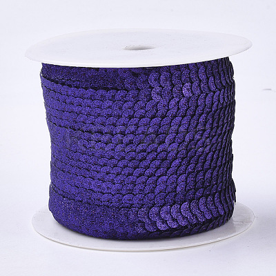 Ornament Accessories Plastic Paillette Bead Strands PVC-T006-02B-1