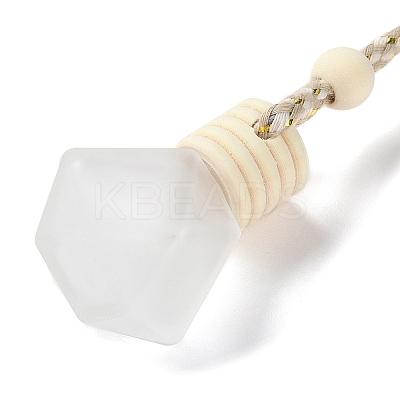Glass Perfume Bottles Air Freshener Diffuser Bottle Hanging Ornament LS-AJEW-P111-01B-1