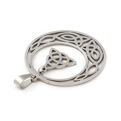 Non-Tarnish 201 Stainless Steel Pendants X-STAS-D190-15P-1