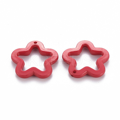 Opaque Acrylic Pendants X-MACR-S373-24H-1