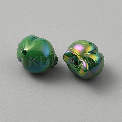 UV Plating Opaque Acrylic Beads OACR-A039-01A-1