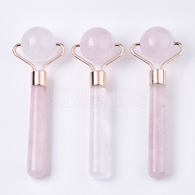 Natural Rose Quartz Mini Eye Roller Massage Tool Skin Care G-N0325-03-1
