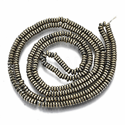 Electroplate Non-magnetic Synthetic Hematite Beads Strands G-T114-58-02-1