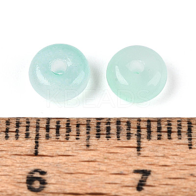 Baking Paint Imitation Jade Glass Beads DGLA-C005-A01-3x6mm-04-1