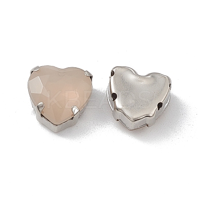 Heart Sew On Rhinestones OACR-E012-03B-P10-1