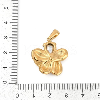 304 Stainless Steel Rhinestone Pendants LS-STAS-K291-06G-01-1