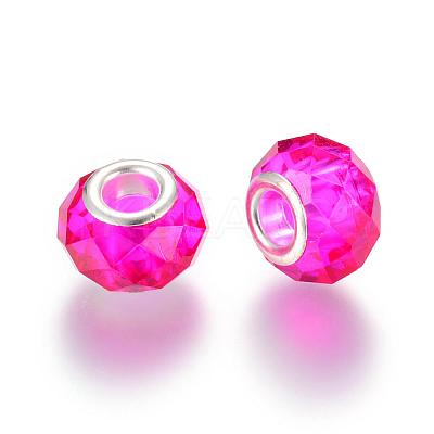 Handmade Glass European Beads GPDL25Y-75-1