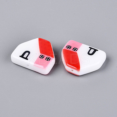 Printed Opaque Resin Beads RESI-N043-09A-01-1