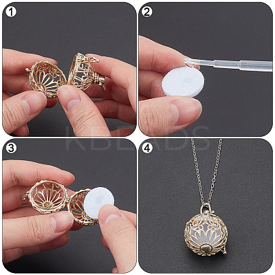 Fibre Perfume Pads DIY-WH0723-009A-1