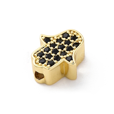 Brass Cubic Zirconia Beads KK-S510-43G-02-1