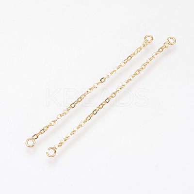 Brass Chain Links connectors KK-Q735-162G-1