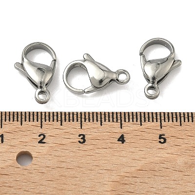 Tarnish Resistant 304 Stainless Steel Lobster Claw Clasps LS-STAS-G035-G-1