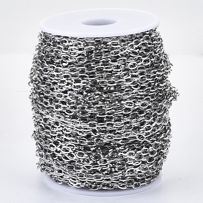 Tarnish Resistant 304 Stainless Steel Chains CHS-S001-03C-P-1