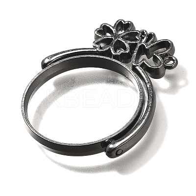 Alloy Open Back Bezel Pendants PALLOY-I223-16B-1