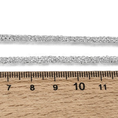 3.5MM Polyester Metallic Cord Braided Cord Necklace Making FB-CBAA152-01G-09-1