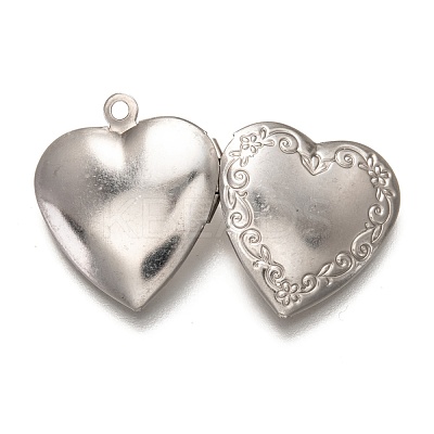 Non-Tarnish 316 Stainless Steel Locket Pendants X-STAS-O135-06P-1