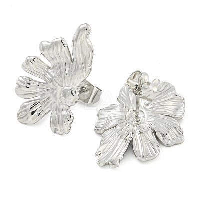 Non-Tarnish 304 Stainless Steel Stud Earrings for Women EJEW-S227-39P-1