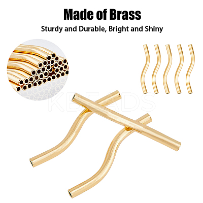 Brass Tube Beads KK-DC0001-73-1
