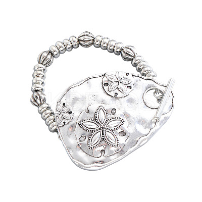 Textured Zinc Alloy Link Bracelets WG3CBFC-01-1