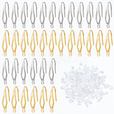 Shop DICOSMETIC 100Pcs Stainless Steel Earring Hooks Kit 100Pcs