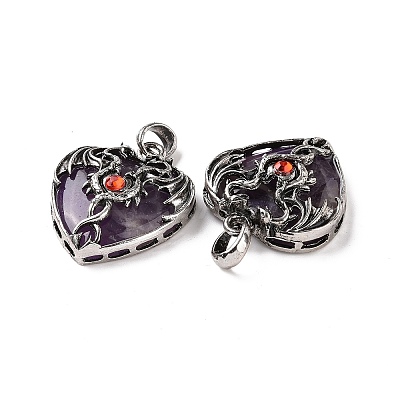Natural Amethyst Pendants G-A207-01AS-09-1