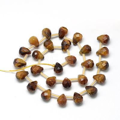 Natural Tiger Eye Beads Strands G-R435-15E-1