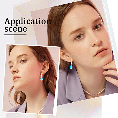 30Pcs Brass Dangle Earring Findings KK-BBC0008-54-1