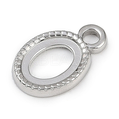 304 Stainless Steel Pendant Cabochon Settings LS-STAS-B092-01P-1