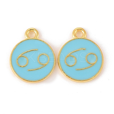Alloy Enamel Pendants ENAM-S124-01B-16D-1