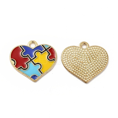 Alloy Enamel Pendants ENAM-J650-01G-01-1