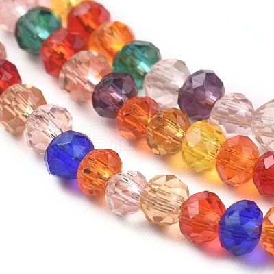 Transparent Glass Beads Strands GLAA-E415-04-1