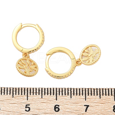 925 Sterling Silver Micro Pave Clear Cubic Zirconia Hoop Earrings for Women EJEW-G427-01G-01-1