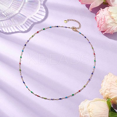 304 Stainless Steel Chain Necklaces NJEW-JN05043-1
