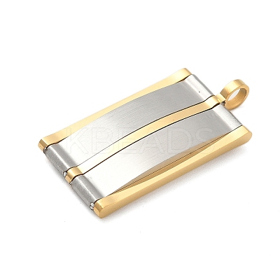 304 Stainless Steel Pendants STAS-G346-28GP-1