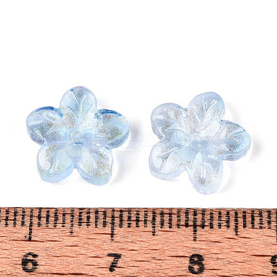 Baking Paint Transparent Glass Beads DGLA-N014-08A-08-1