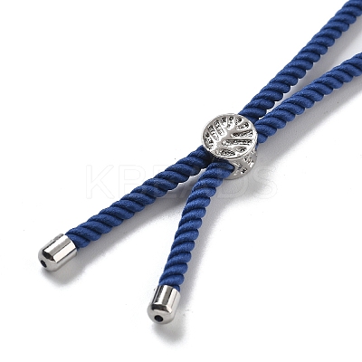 Twisted Nylon Cord Silder Bracelets DIY-B066-03P-10-1