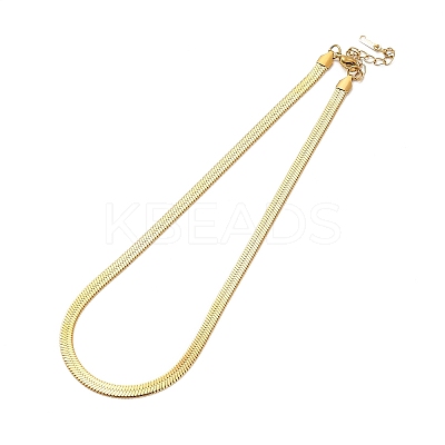Ion Plating(IP) 304 Stainless Steel Herringbone Chain Necklace for Men Women NJEW-E076-03D-G-1