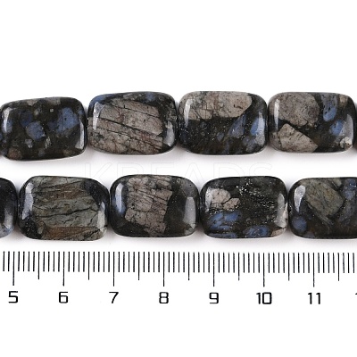 Natural Glaucophane Beads Strands G-C141-C01-03-1