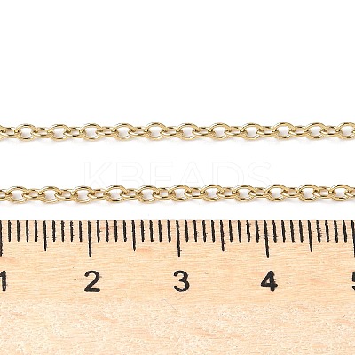 Trendy Unisex 304 Stainless Steel Cable Chain Necklaces NJEW-L043-16G-1