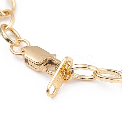 Brass Cable Chain Bracelet BJEW-JB07079-1