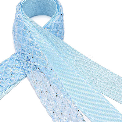 9 Yards 3 Styles Polyester Ribbon SRIB-A014-E01-1