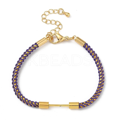 Braided Nylon Cord Bracelet Making MAK-L043-01G-15-1