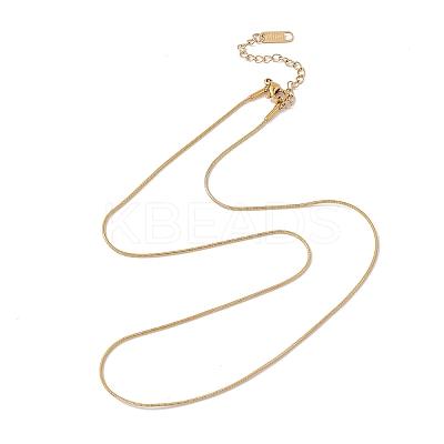 2Pcs 2 Style Ion Plating(IP) 304 Stainless Steel Herringbone & Snake Chain Necklaces Set for Men Women NJEW-G090-08G-1