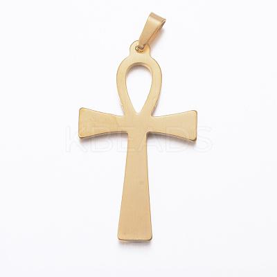 Ion Plating(IP) 304 Stainless Steel Pendants X-STAS-H384-05G-1