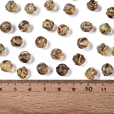 Picasso Transparent Glass Beads SEED-Q039-04B-1