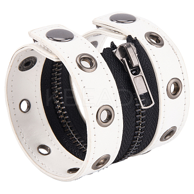 Punk PU Leather Cord Bracelets BJEW-WH20008-12B-1