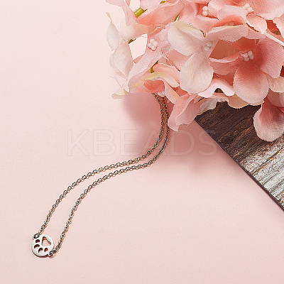 201 Stainless Steel Cable Chain Necklace Making STAS-CJ0001-11P-1
