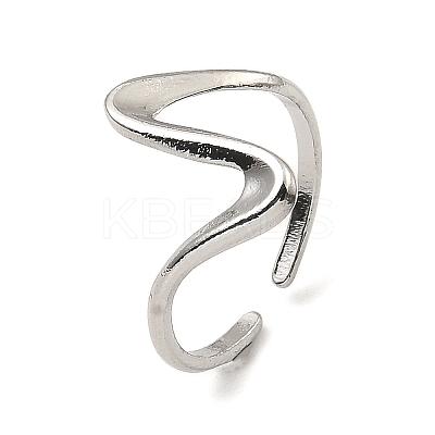 Non-Tarnish 304 Stainless Steel Open Cuff Rings RJEW-Z018-24P-1