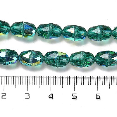 Electroplate Glass Beads Strands EGLA-D030-04C-1